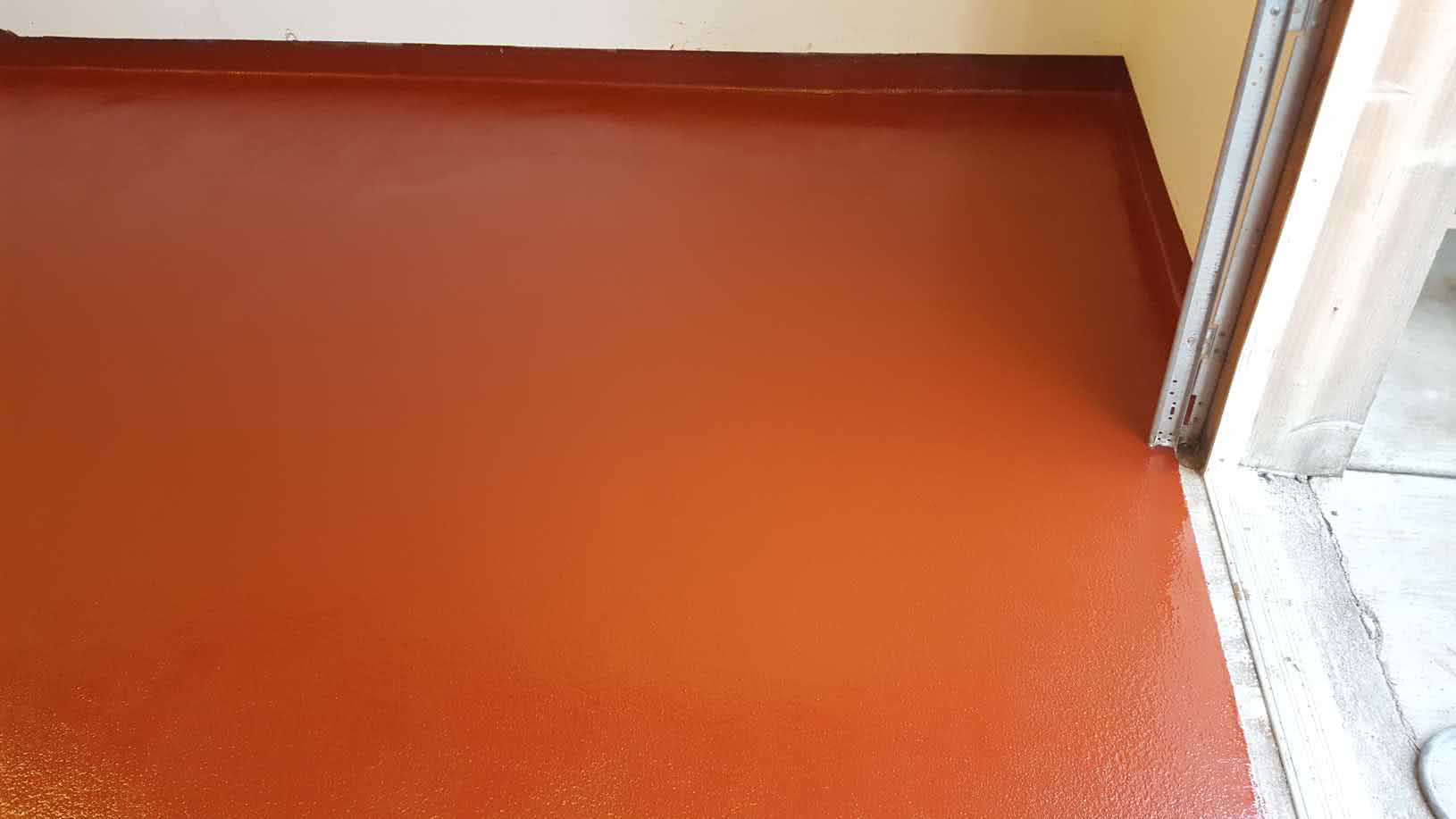 Coloured urethane floor coating at Sea Cider Cidery