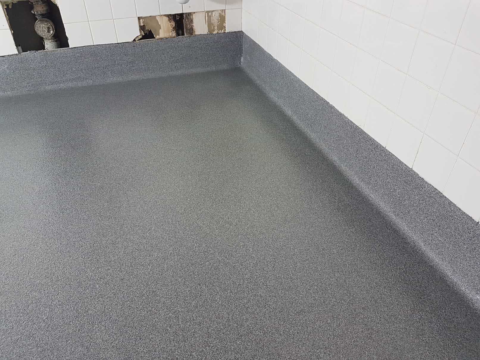Concrete resurfacing and epoxy floor coating at Comox Recreation Centre