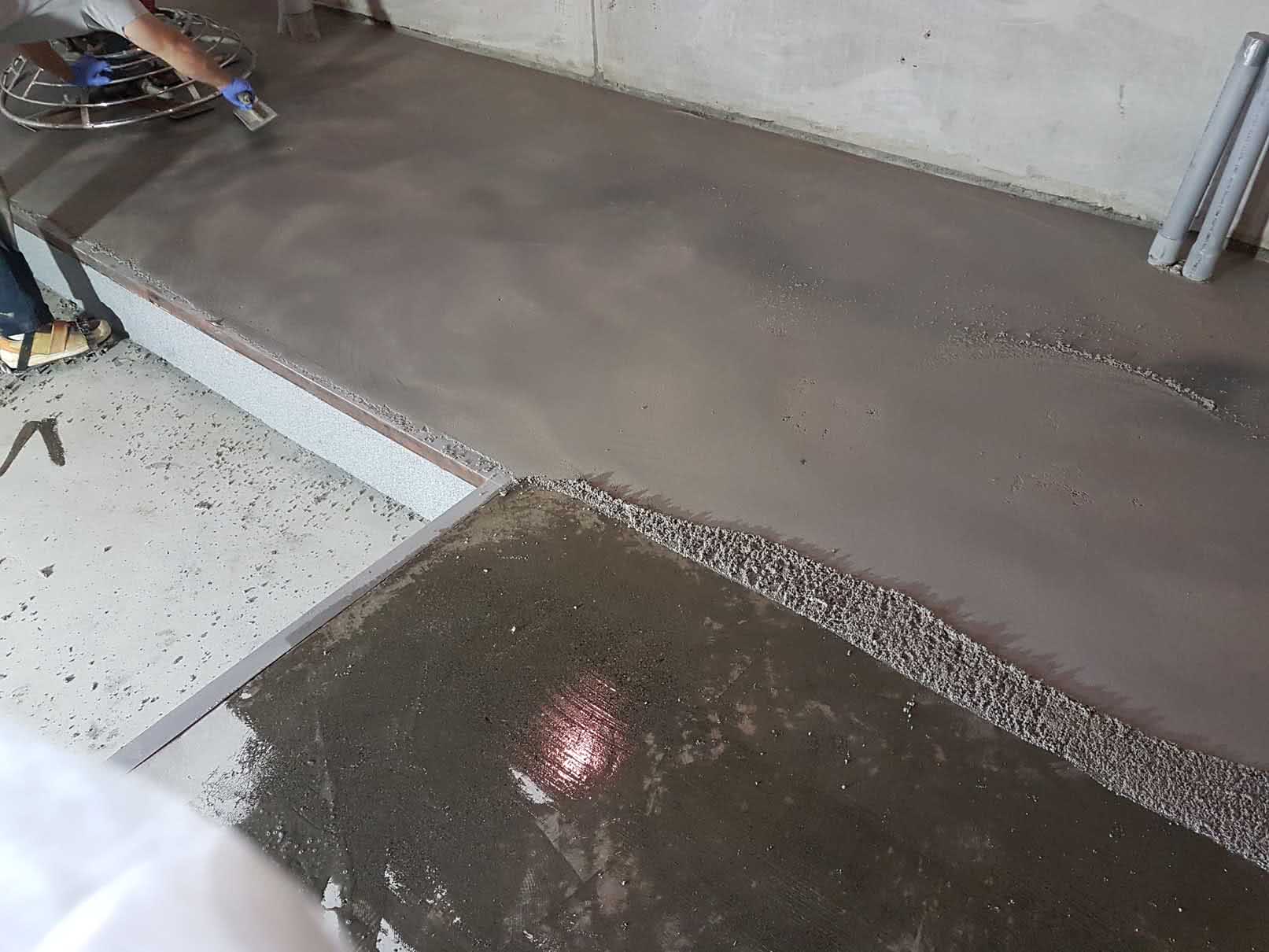 Epoxy and urethane floor coating at Nanaimo Volkswagen