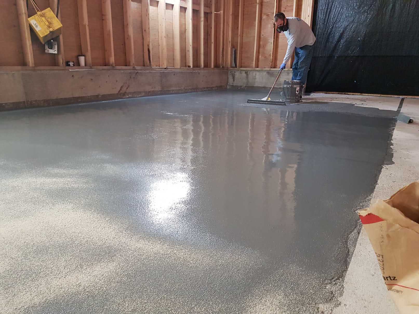 Epoxy and urethane concrete floor coating at Cermaq food processing