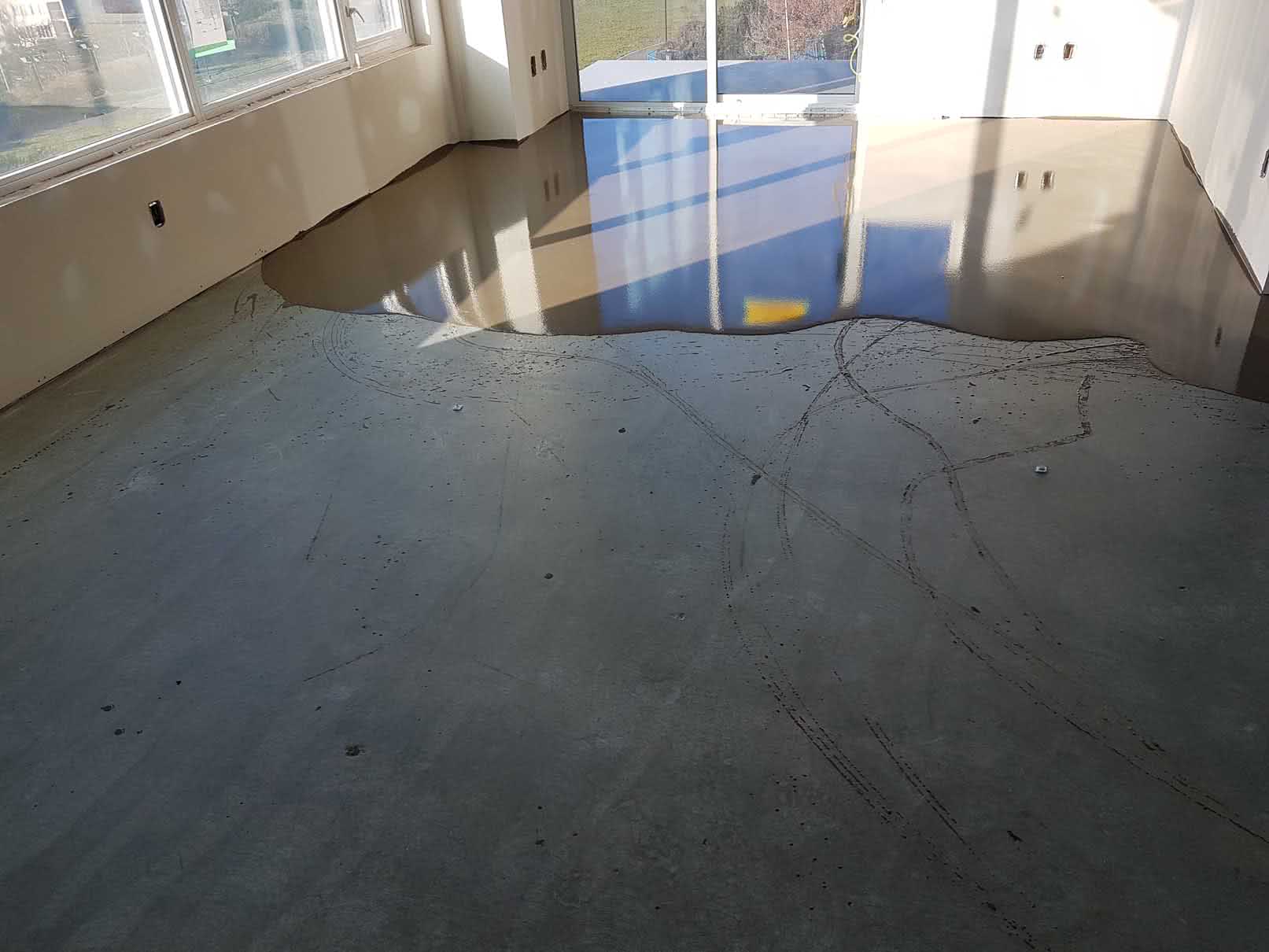 Concrete floor leveling and resurfacing at Bayview Place
