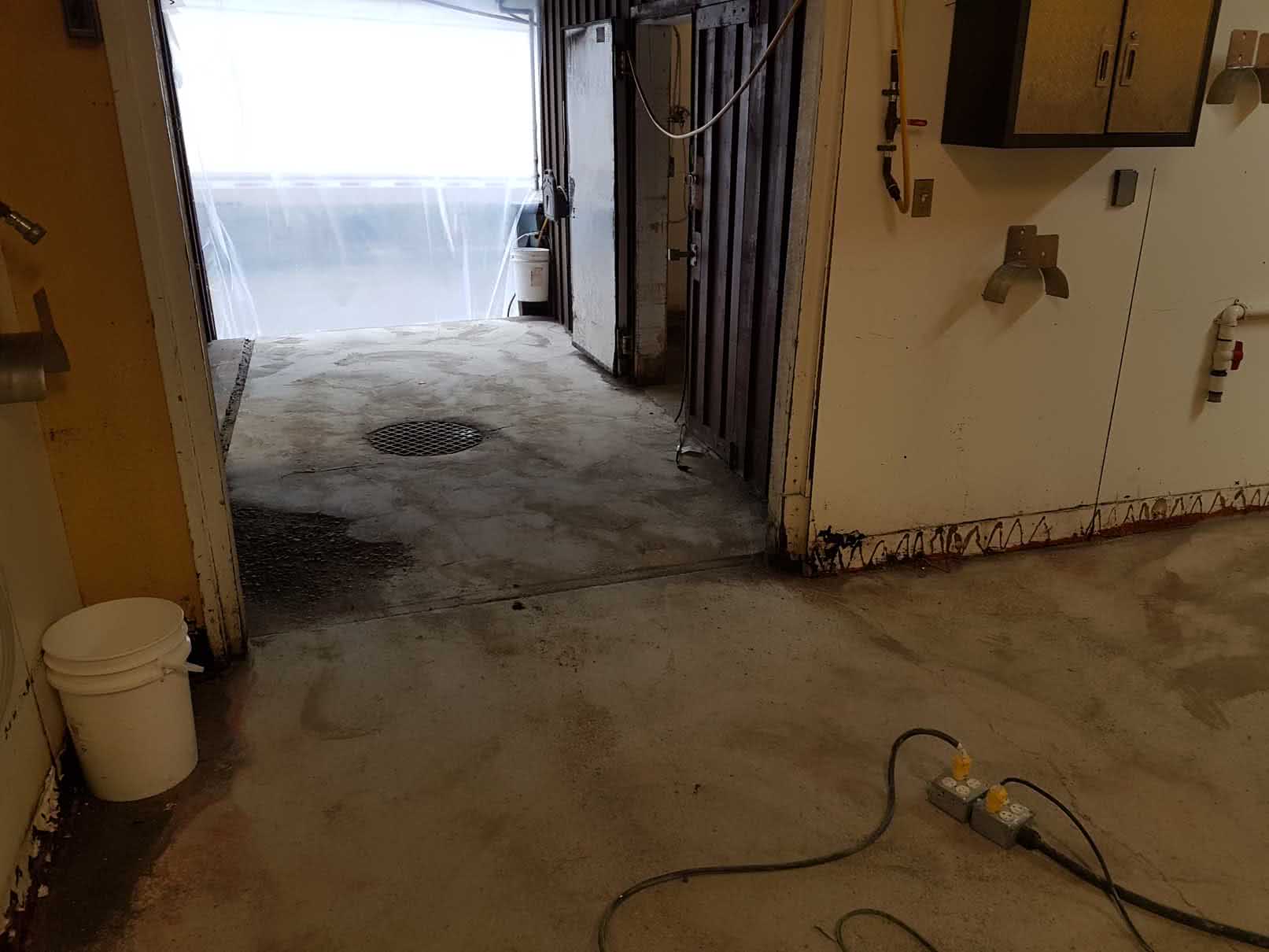 Urethane concrete floor coating at Merridale Cidery