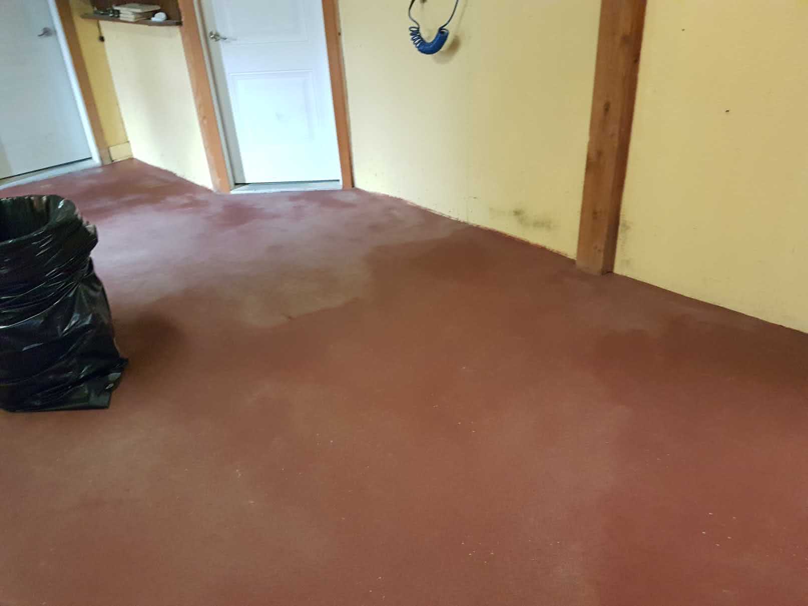 Urethane concrete floor coating at Merridale Cidery