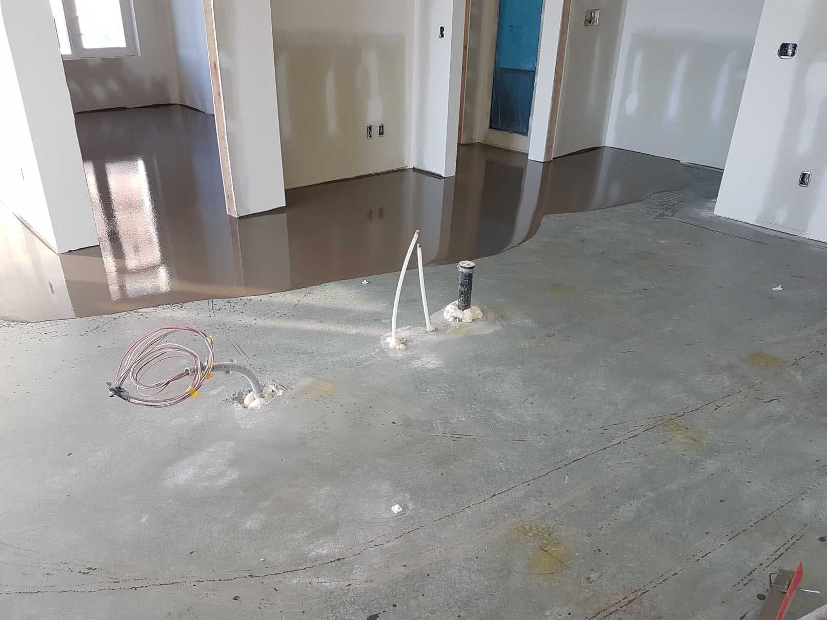 Concrete floor leveling and resurfacing at Bayview Place