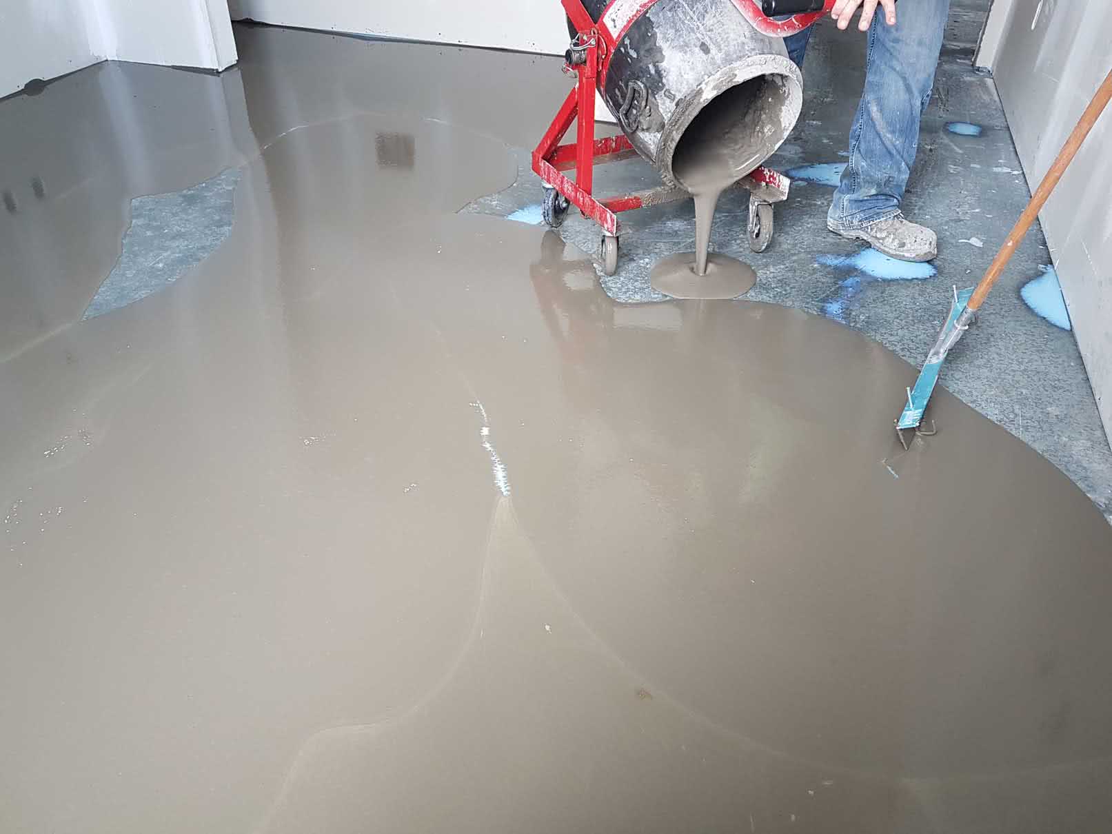 Concrete floor leveling and resurfacing at Bayview Place