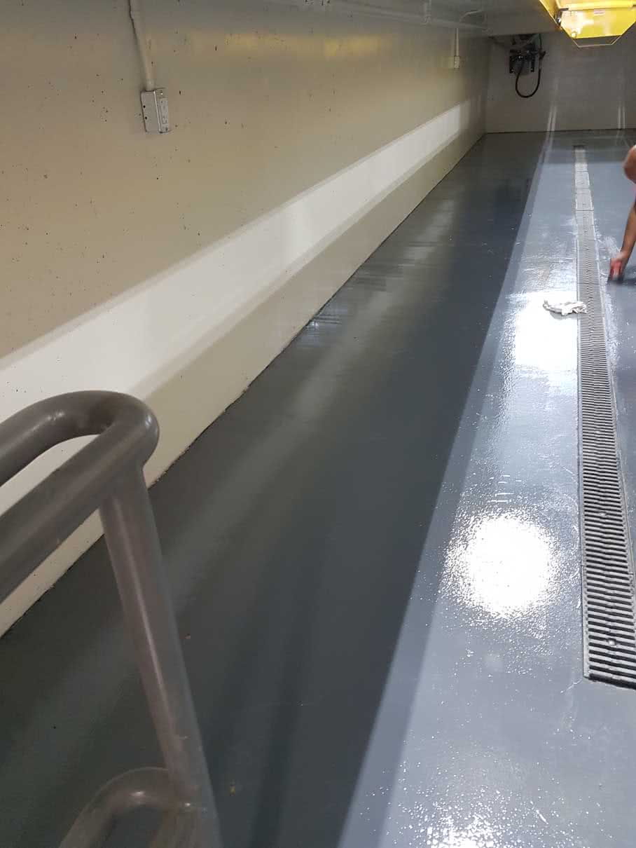 Concrete-resurface-membrane-steve-marshall-9 Automotive garage membrane floor coating