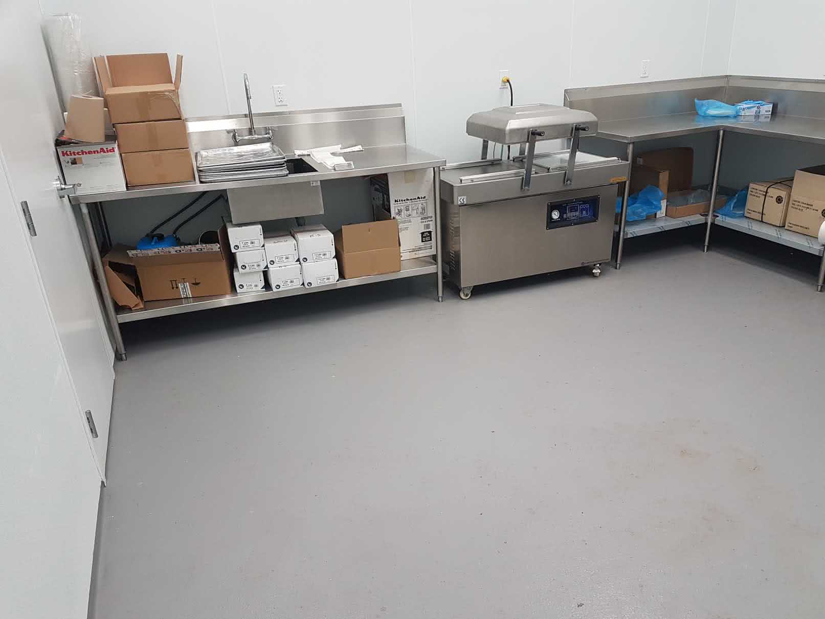 Food grade epoxy flooring at Cowichan Bay Seafood