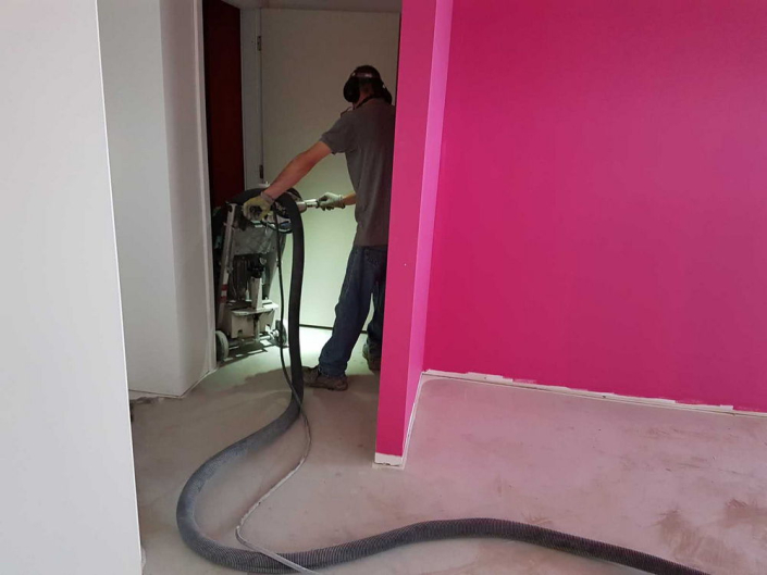 Concrete grinding, resurfacing and polishing at La Taquisa