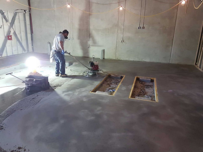 Epoxy and urethane floor coating at Nanaimo Volkswagen