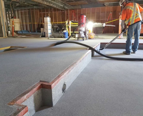 Epoxy flooring at Nanaimo Volkswagen