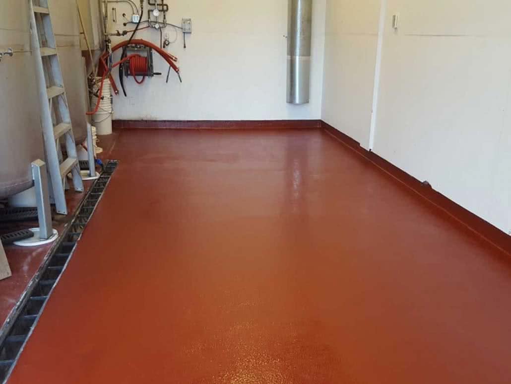 Epoxy flooring and coating at Sea Cider Cidery