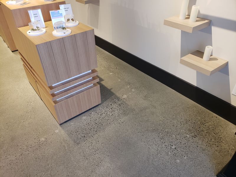 Resurfaced concrete floor - Clarity Cannabis