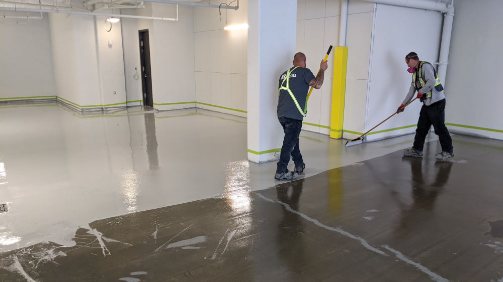 Adding parking deck membrane