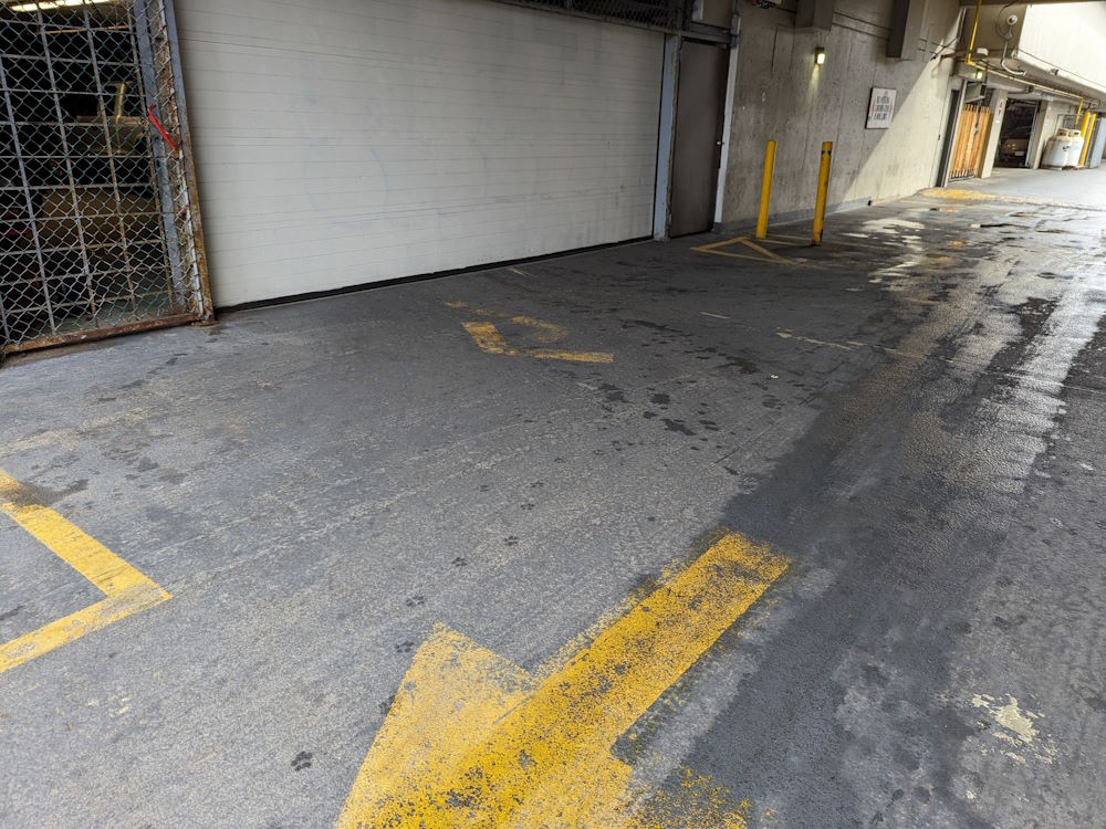 parking deck entrance